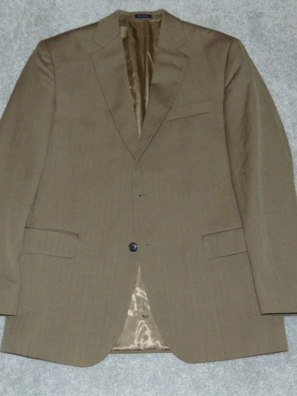 Stafford MenS Blazer Sport Coat 42R Classic Fit Brown Two Button